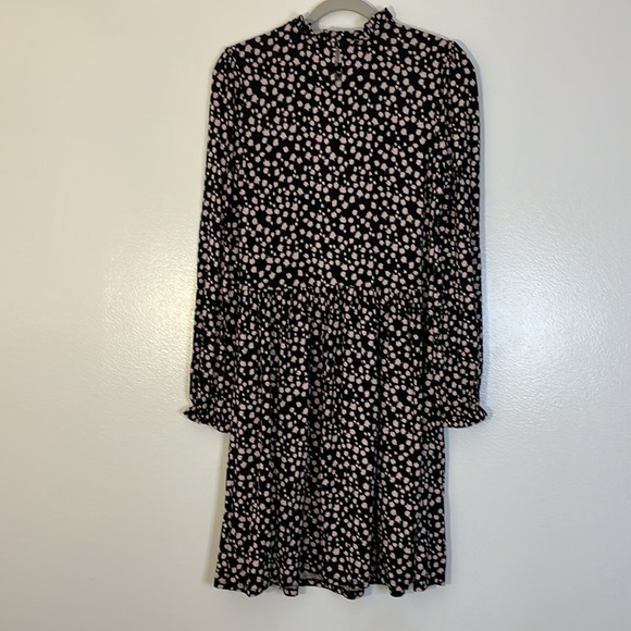 Boden | Clara jersey knit long sleeve dress Women’s size 8 R stretch ruffle - Picture 6 of 9